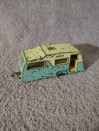 Vintage Dinky Toy 1959 Four-Berth Caravan Camper Trailer #188 Made in England