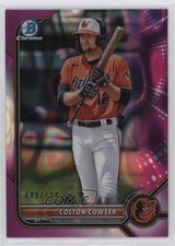 2022 Bowman Chrome Prospects Fuchsia Lava Refractor 80/199 Colton Cowser 1cx3