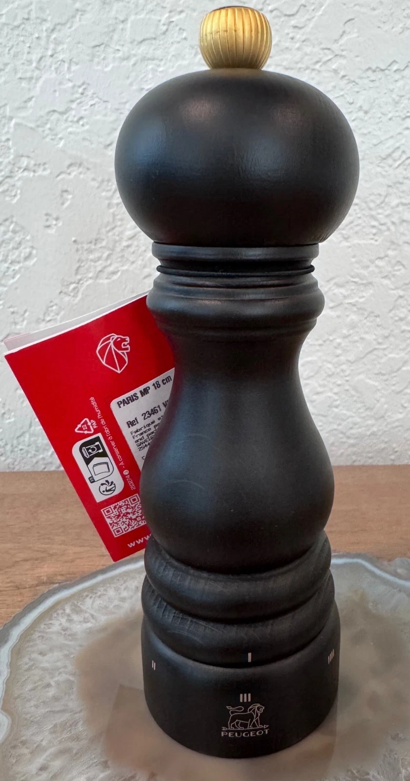 Peugeot 23461 Paris Pepper Mill U'Select Chocolate 7 Inch (18cm) NEW/FAST SHIP!
