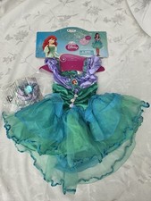 NWT Disney Princess Ariel Disguise Deluxe Child Costume Dress Gorgeous 