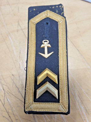 1  Bundes Marine KÜSTENDIENST Schulterklappen Sergeant alt