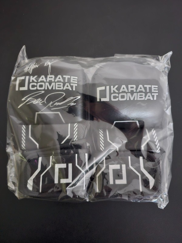 Signed Hafþór Björnsson (Hafthor Bjornsson) and Bas Rutten Karate Combat Glove