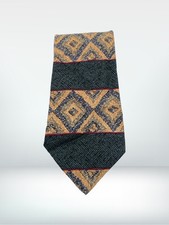 Vintage Chaps Ralph Lauren Necktie Striped Silk Wool Blend Made In USA