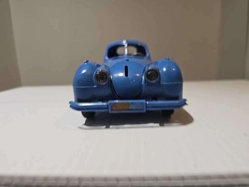 Modelo ideal de coches de todas las naciones años 50 Jaguar XK-120 modelo de plástico faltan piezas Foto 3 de 4