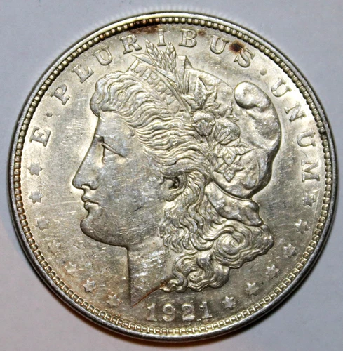 1921-D Morgan Silver Dollar - AU - #0424D