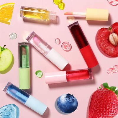 1 Stück Fruchtgeschmack Kosmetik Lipgloss Erfrischender Fruchtduft Lippenöl
