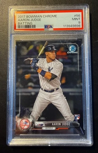 2017 Bowman Chrome Aaron Judge Batting RC #56 PSA 9