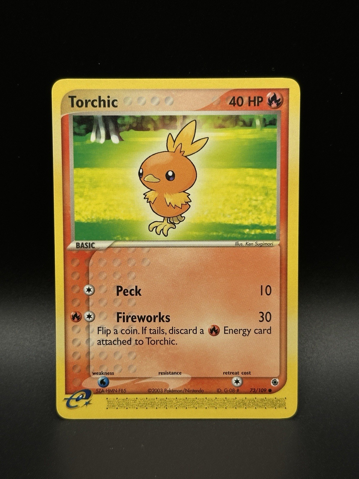 Torchic 73/109 EX Ruby & Sapphire 2003 Non Holo Pokemon Card NM - 0034