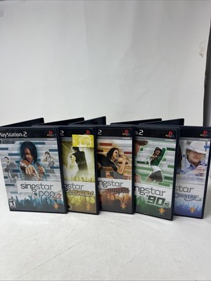 lot of 5 ps2 games Singstar lot