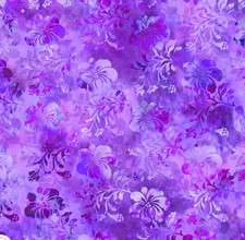 Ladies scrub hat gorgeous lavender flowers, long or short hair, elastic in back