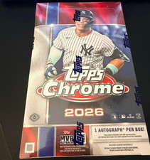 2026 Topps Chrome Baseball Sealed Hobby Box 🚨IN HAND🚨 FAST SHIP! NEW! 🔥 QTY