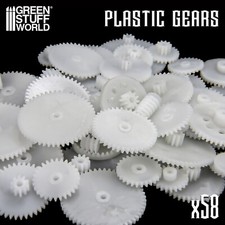 58x Rouages et Engrenages de PLASTIQUE - Décors Steampunk Modélisme