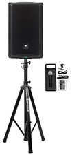 JBL PRX908 8" 1000w RMS Powered 2-Way DJ PA Speaker w/ DSP Stand Microphone