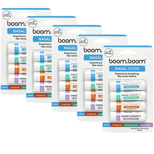 Boom.Boom Nasal Stick Mixed Aromatherapy Variety Enhances Breathing Focus Inhale - Picture 22 of 23