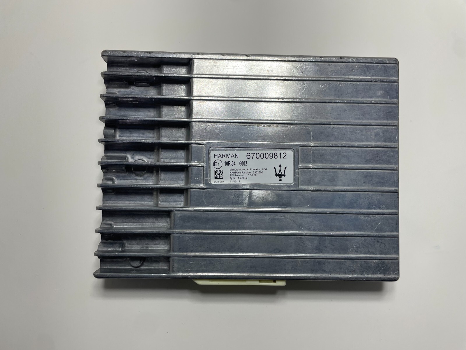 14-16 MASERATI GHIBLI QUATTROPORTE M156 STEREO AUDIO AMP AMPLIFIER 670009812 OEM
