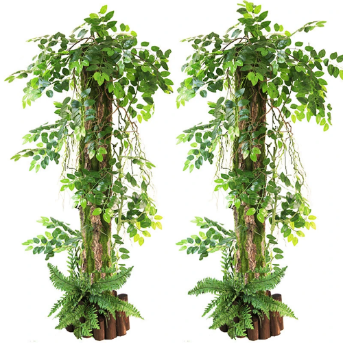 DIY Wall Decoration Green Plant Artificial Bark Indoor Pipe Artificial