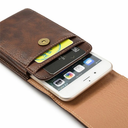 FOR IPHONE 11 PRO X XS S8 S9 S10 VERTICAL LEATHER POUCH COVER HOLSTER CASE - Picture 18 of 20