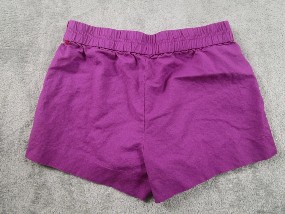 Pantalones Cortos J Crew Para Mujer 6 Púrpura Chino Lino Preppy Informales Bolsillos Foto 4 de 4