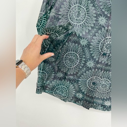 Impermeable Free People Empacable Verde Geométrico Cremallera Completa Talla XS/S - Imagen 6 de 11