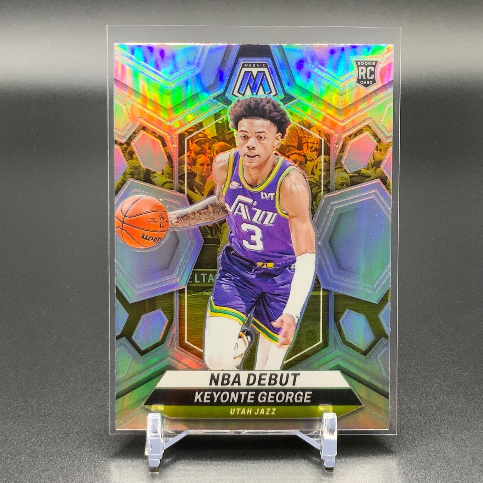 2023-24 Panini Mosaic NBA Debut #251 Keyonte George Rookie RC Silver GRC1081