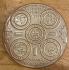 Frankoma Pottery Seals of Five Civilized Tribes of Indians in Oklahoma Trivet