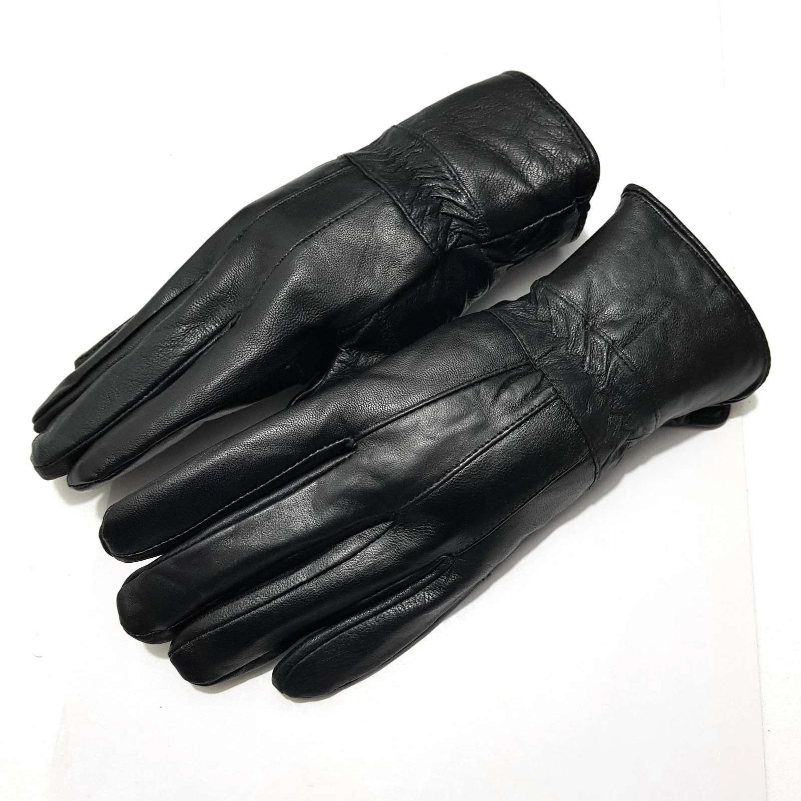 Genuine Leather Winter Gloves Men Size L Leather Gloves Men's Gloves