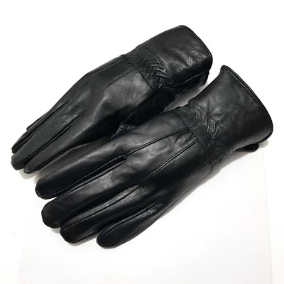 Gants D'Hiver En Cuir Véritable Pour Hommes Taille L - Photo 1/2