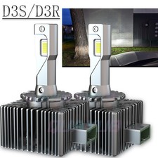 For 2014-2018 Maserati Ghibli - New D3S LED Headlight Bulbs High/Low Beam 6000K