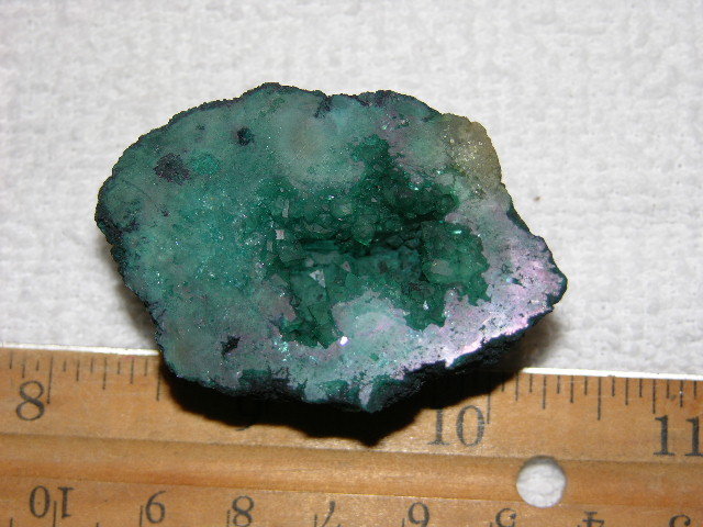 Geode Center Cut Geode cut & polished half with colored crystal center 2 inch E15 | eBay