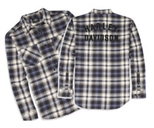 96155-22VM Camicia manica lunga Harley Davidson uomo flanella scozzese S-M-XL