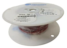 100' Alpha 461816 RD005 18AWG Stranded Bare Copper Hook Up Wire Red PVC 600V NEW