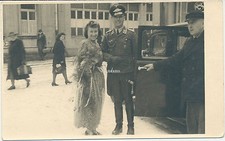 Photo Officer Pilot Air Force Dagger Bride WW2 (884)