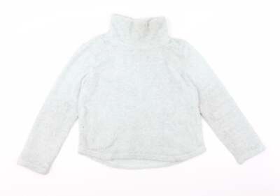 Matalan Damen Pullover blau hochgeschlossen Acrylmischung Größe M