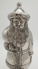Classic Santa Claus Figure in Shiny Pewter Metal on Wooden Base - 13 1'2" Tall — photo 6