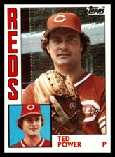 1984 Topps Ted Power #554 Cincinnati Reds