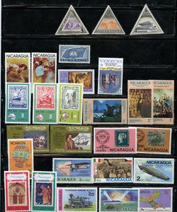 NICARAGUA MANY SETS OF MNH STAMPS