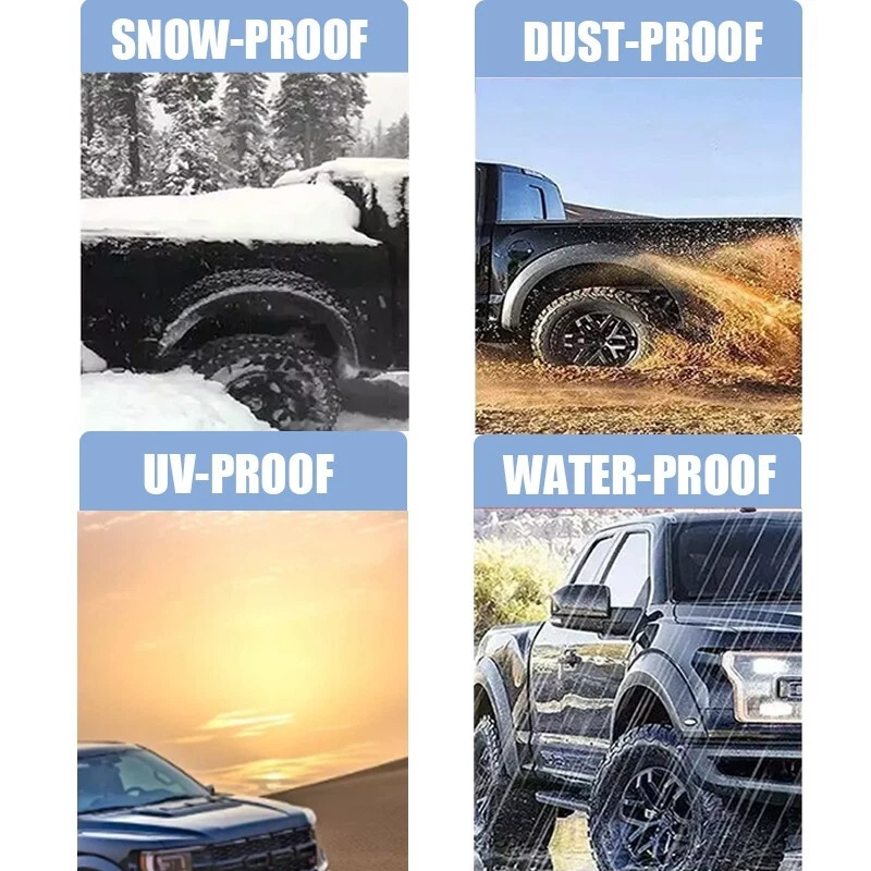 For Ford 2010-24  F-150 Tonneau Cover 5.5' Truck Bed Retractable Waterproof Hard - Image 3 of 4