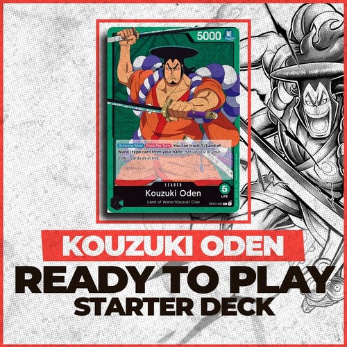 READY TO PLAY ONE PIECE STARTER DECK (ODEN) TOURNAMENT READY CARD GAME