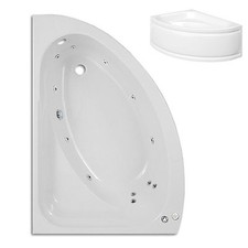Trojan Orlando 1500 x 1020mm LH Corner 12 Jet Whirlpool / Spa Bath inc Panel