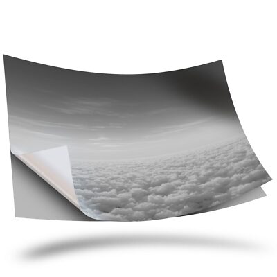 1 x Vinyl Aufkleber A3 - BW - Über Wolken Pilot Sonnenuntergang Flugzeug #42417