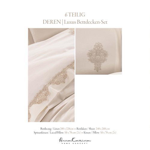 SUS 6 piezas crema edredón edredón edredón ropa de cama 200x220 cm - Imagen 2 de 9