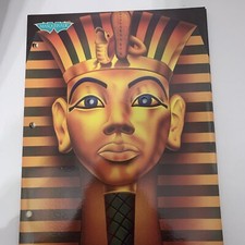 Vintage 1988 Masquerade 2 Pocket Folder  School Paper Holder King Tut. Egyptian