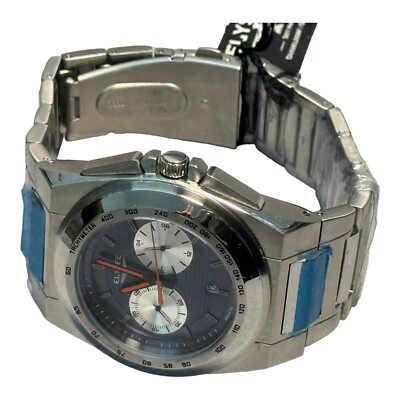 Elysee Uhr Herren Armband Uhr Pole Position Edelstahl Blau Ziffern 5ATM