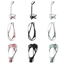 Mens Jumpsuit Jockstrap Bodysuit Sleeveless Leotards Sexy Underwear G-String