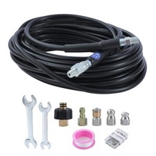 High Pressure Washer Sewer Jetter Kit Drain Cleaner Hose 15M / 50 FT