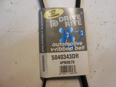 Automotive V-Ribbed Belt (Standard) K04 9/16'' x 34 7/8'' 5040343DR Drive-Rite
