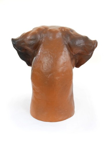 Great Dane uncropped brown, dog head urn made of Resin, ArtDog, USA - Picture 5 of 12