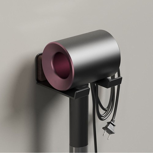 Wall Mount Wood Hairdryer Holder Hairdryer Storage Rack Barbershop - Picture 6 of 18
