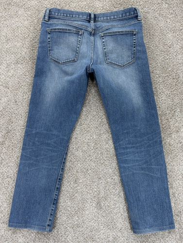 Jeans Uniqlo Linea Rossa Kaihara Selvedge Denim Uomo 34x27 Slim Dritto Vita Bassa - Foto 2 di 16