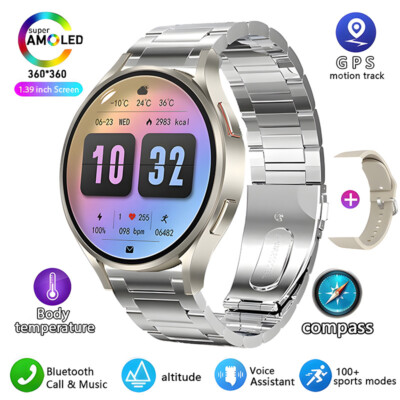 2024 Smart Watch Men/Women Waterproof Smartwatch Bluetooth For iPhone Samsung